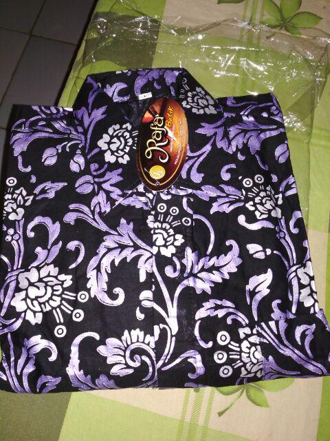 Prada Mutiara Kemeja Batik Pria Lengan Panjang Reguler Size Ori Batik Pekalongan