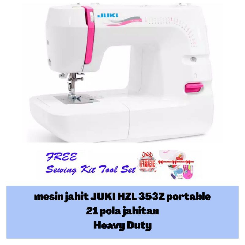 JUKI HZL 353Z mesin jahit portable Heavy Duty Multifungsi