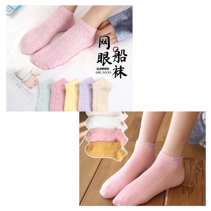 KAOS KAKI PENDEK ANKLE SEMATA SHORT SOCKS SEPATU FASHION UNISEX IMPORT-1