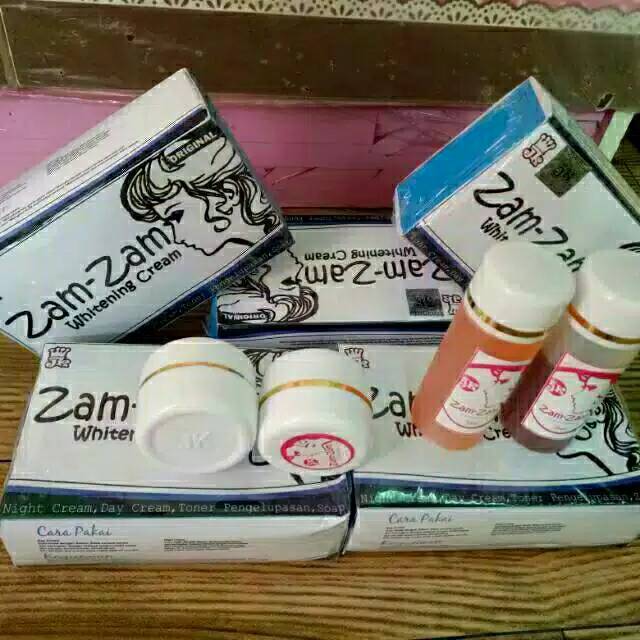 cream zamzam original, cream pink/cream biru,