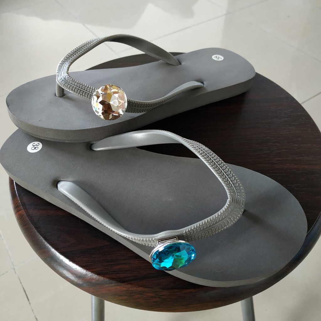 Sandal Popits KW Flat Grey/ Abu Abu  by Joline