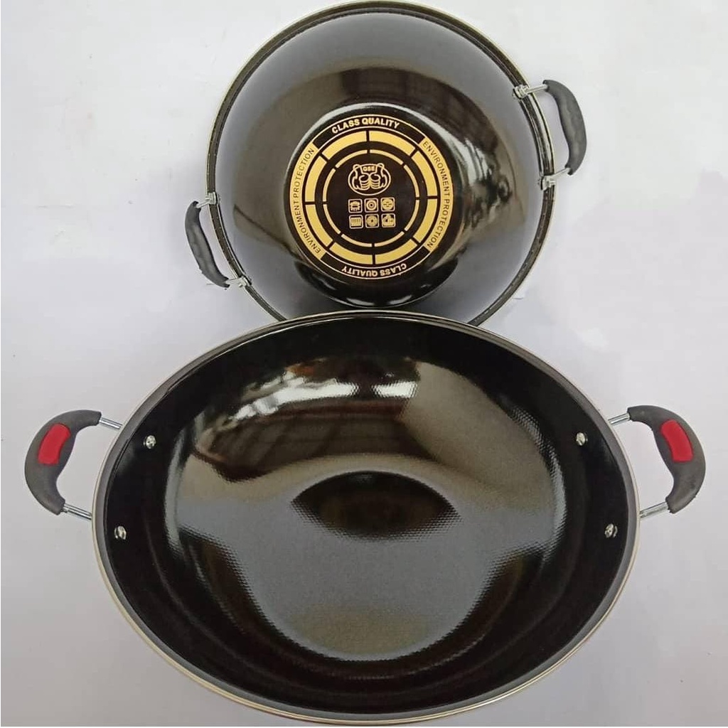 Wajan Kuping Enamel Anti Gores dan Anti Lengket