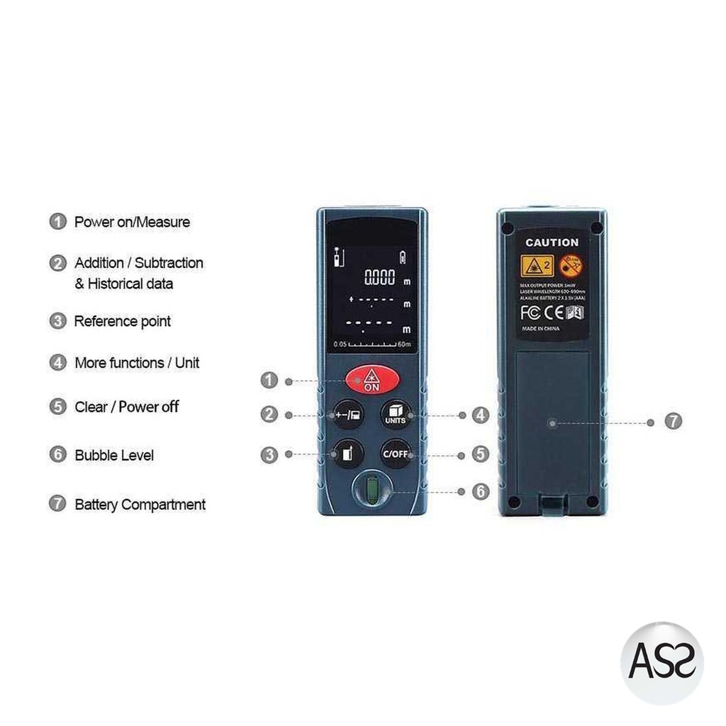 ASS Shop - SNDWAY Pengukur Jarak Laser Distance Meter - KXL-D