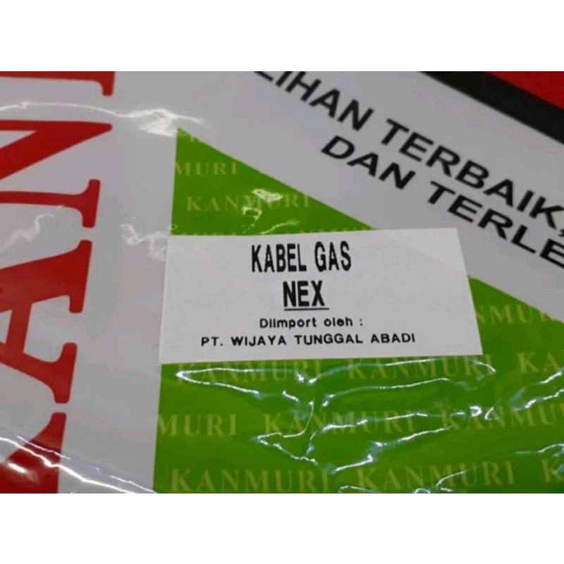 kabel tali gas Nex original Kanmuri