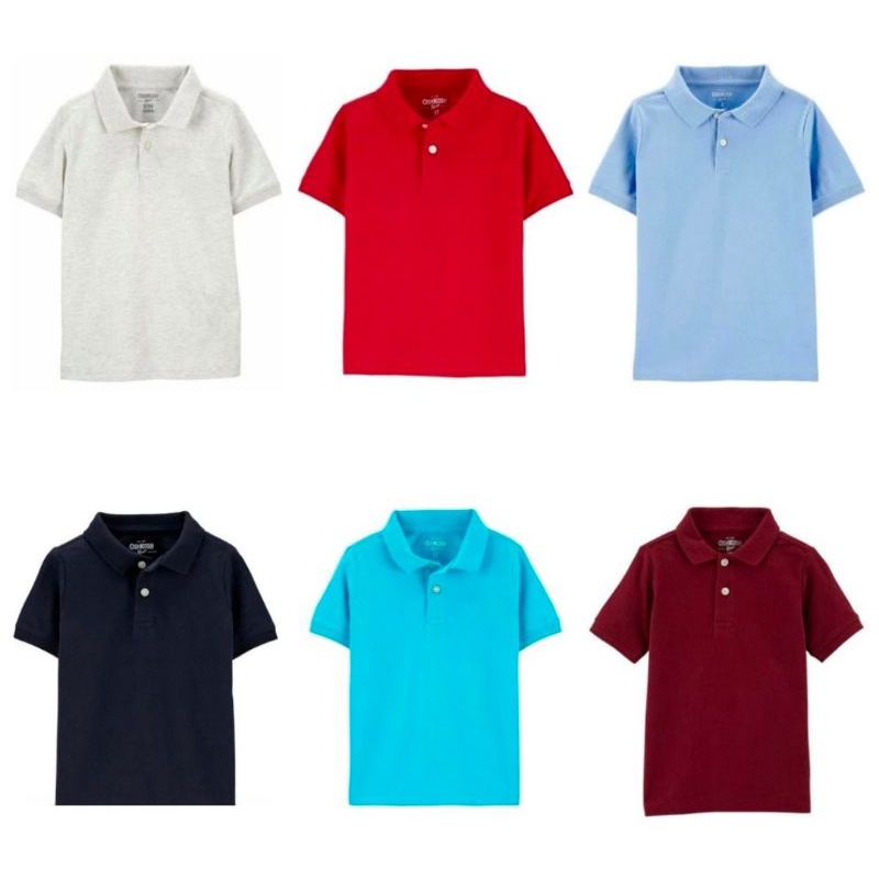 KAOS POLO ANAK / kaos kerah lengan pendek.