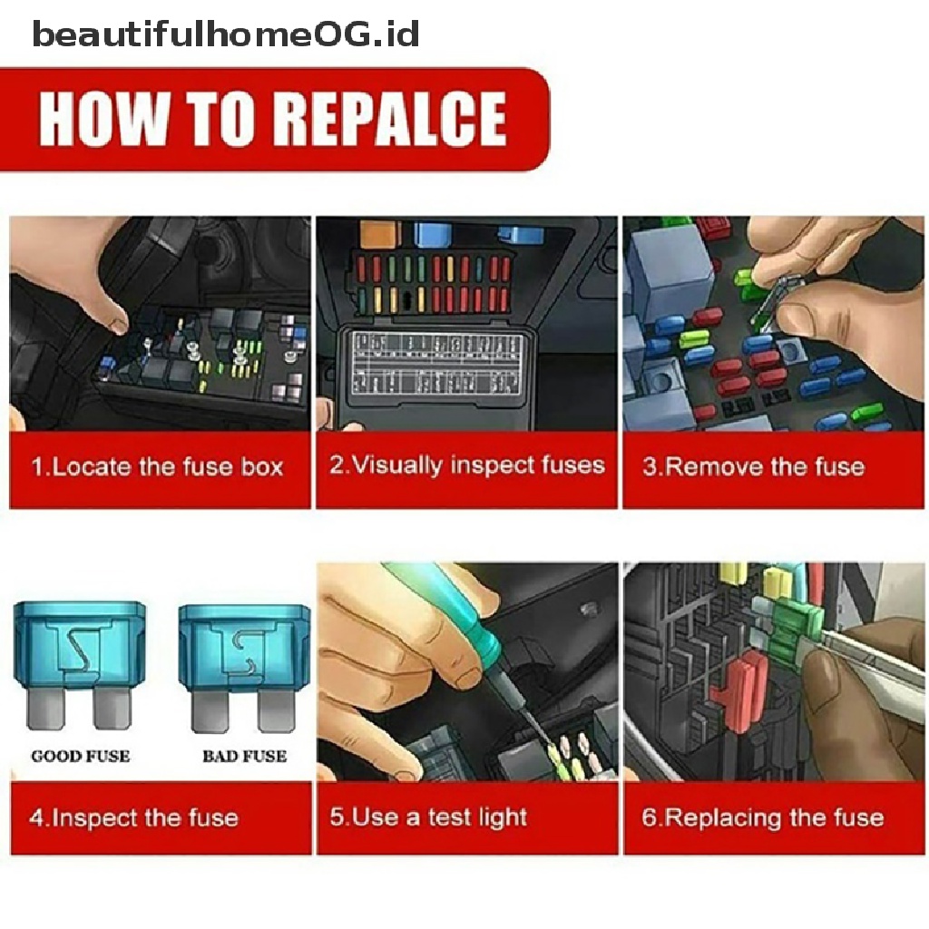 / / Beautifulhomeog.id / 300 / 120 / 60Pcs Kit Blade Fuse Untuk Mobil / Truk