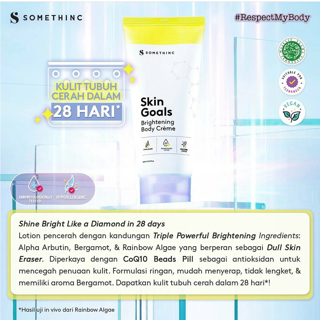 SOMETHINC SKIN GOALS Brightening Body Crème 100ml