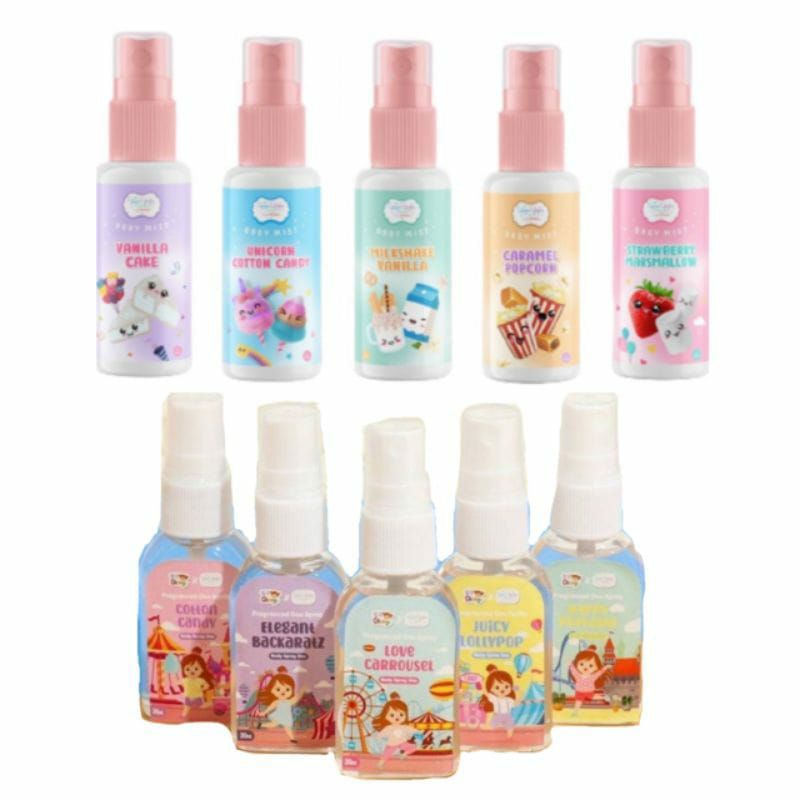 KIYOWO DEO SPRAY 30ML/KIYOWO BODYMIST DESSERT SERIES / BODY MIST YEPPU YEPPU / BODYMIST YEPPU YEPPU KIYOWO 60ML