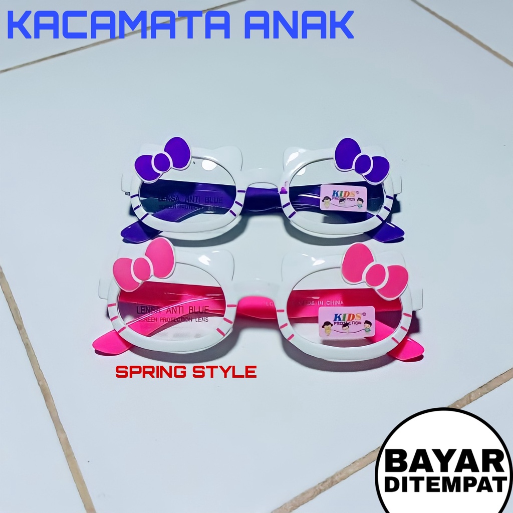 Kacamata anak trendy trend anak kaca mata pita lucu keren variasi warna cewek / perempuan - (Spring Style)