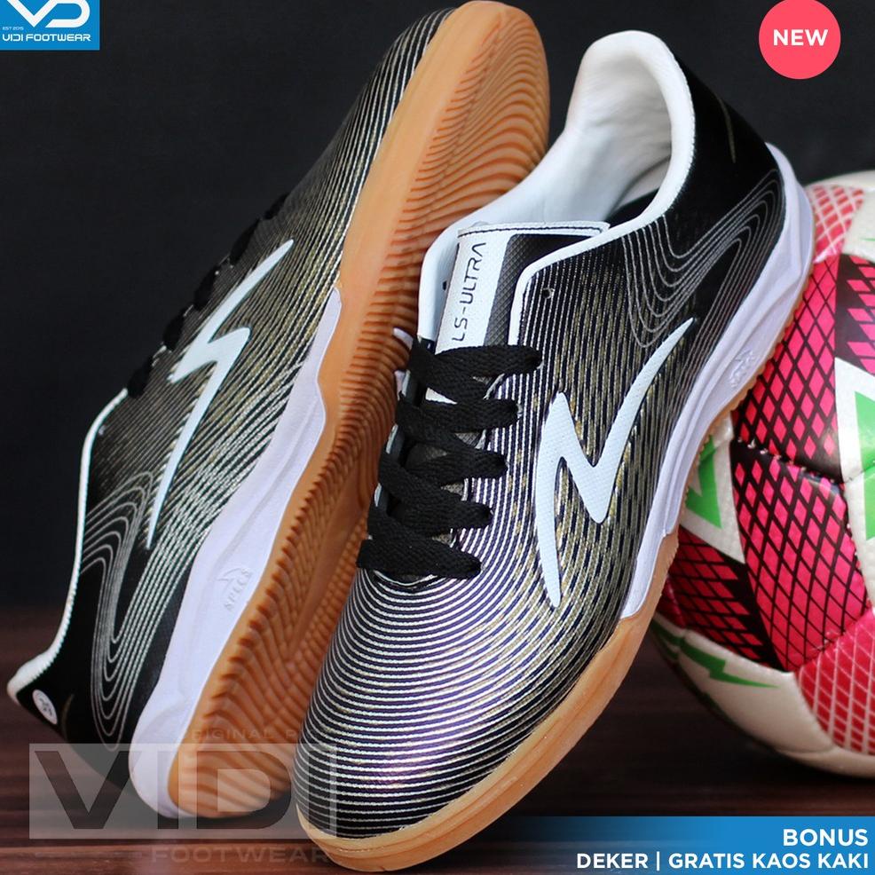 [GV8MK9443] Sepatu Futsal Specs LS Ultra White Blue Lishtspeed