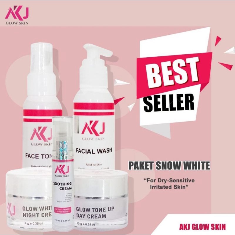 AKJ GLOW SKIN SKINCARE PAKET SNOW WHITE