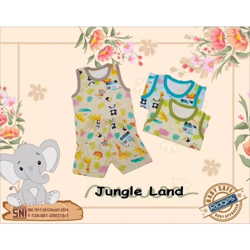 1 Stel Baju Bayi RIDGES SNI - Baju Bayi Dan Celana Pendek Bayi Full Motif