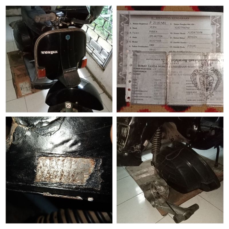 Jual Body set Vespa Excel + Dokumen Rangka Vespa Shopee Indonesia