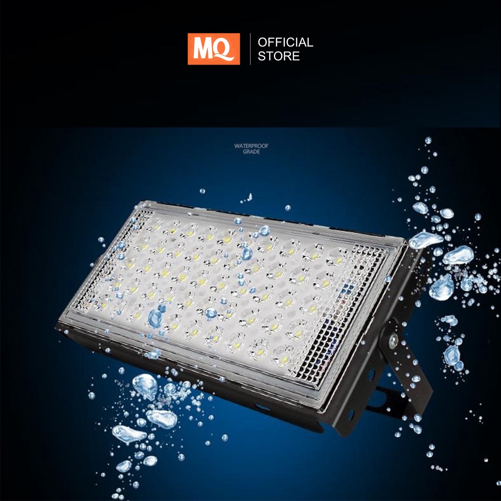 MQ LAMPU SOROT   TEMBAK LED SLIM 50 WATT  50W RGB LED FLOODLIGHT50 WATT AC 220V kap sorot