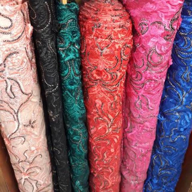 Tulle payet 3D Cantik