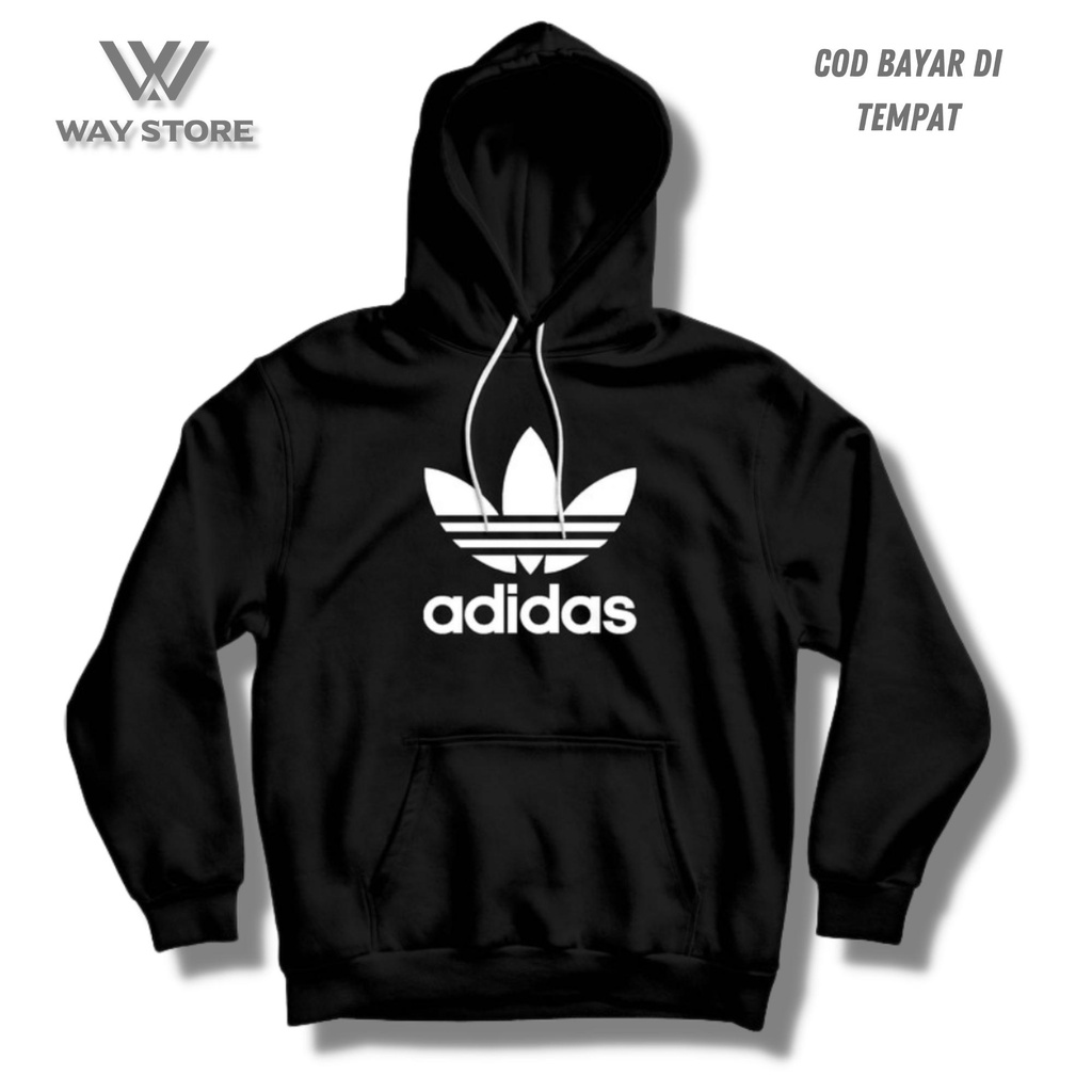 adidas black zip hoodie