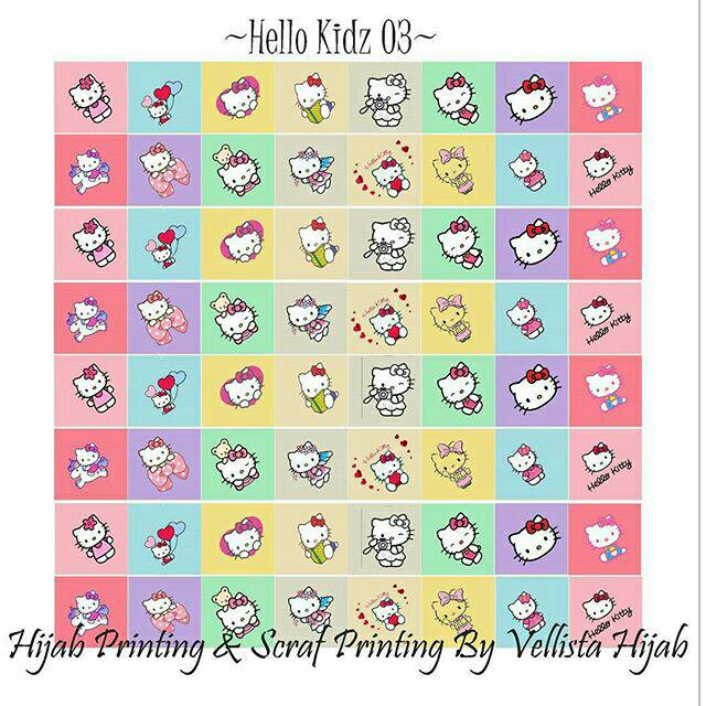 

[Hello Kitty 03] Hijab Printing / Scraf Printing / Kado Wisuda / Kado Ulangtahun / Kado Anniversary