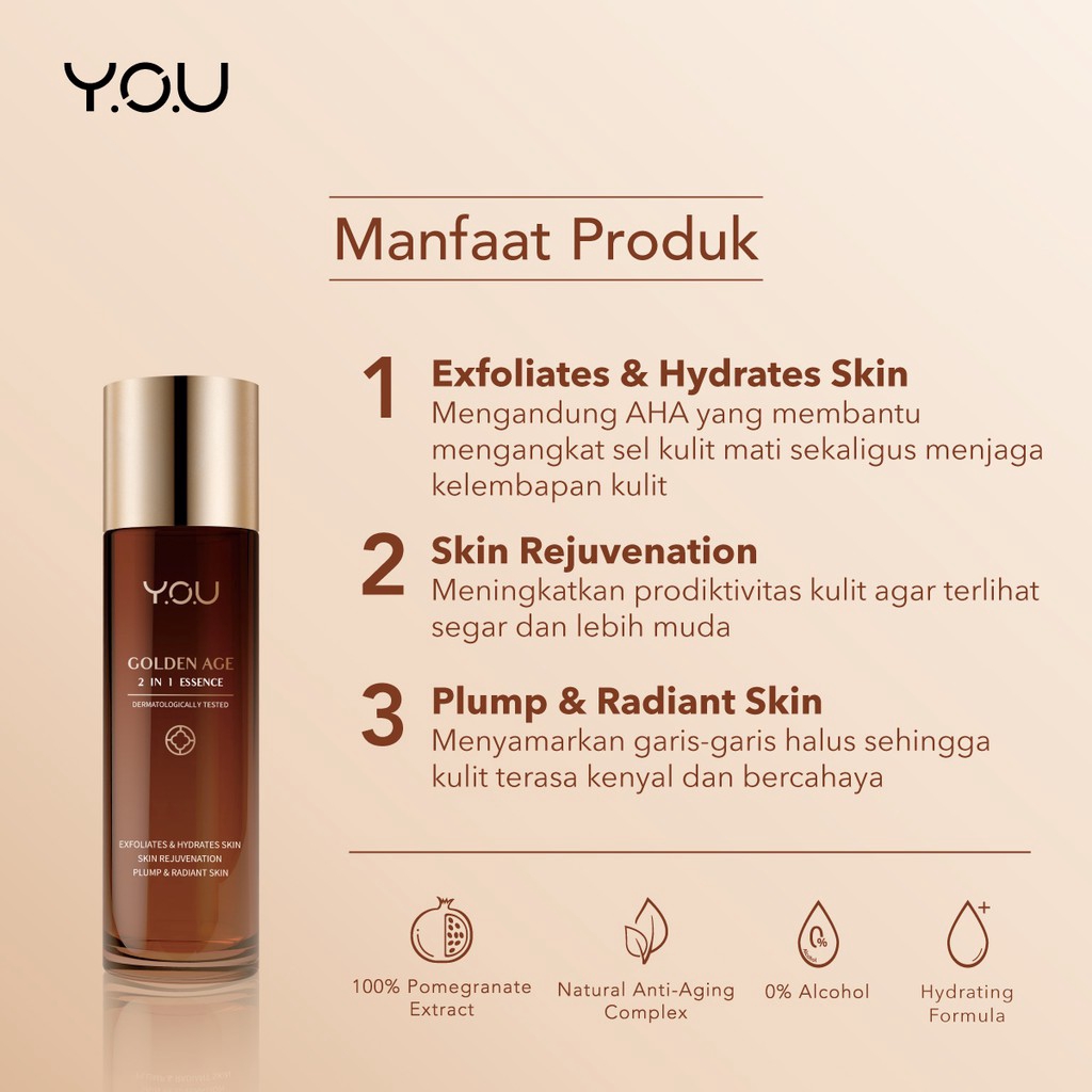 YOU Golden Age 2 in 1 Essence 100ml [1 Step for 8 skin Solutions] / Y.O.U / KIMIKO OFFICIAL
