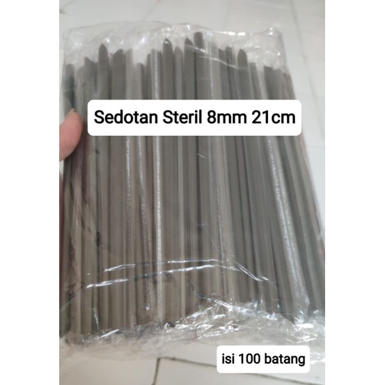 Sedotan Bubble Steril Boba 8mm 21cm 100 Batang