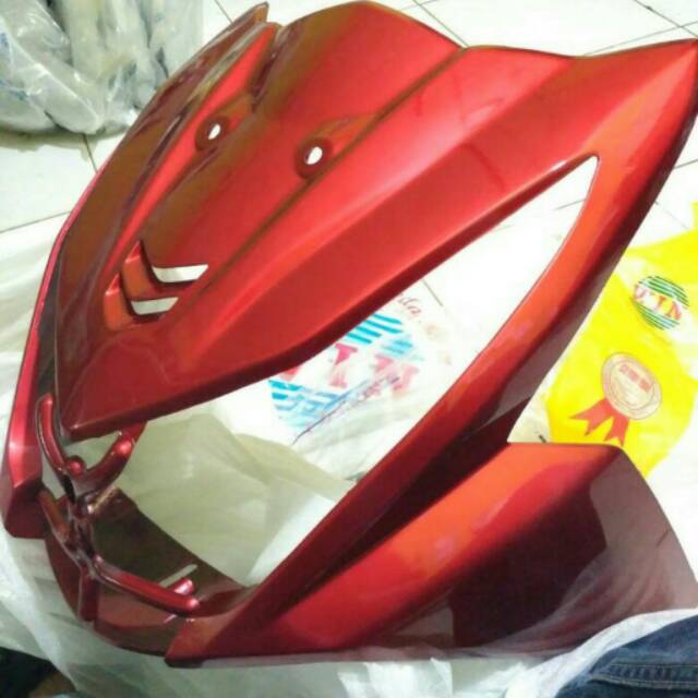 Tameng depan honda beat fi  merah maroon body depan beat fi 2012-2016.