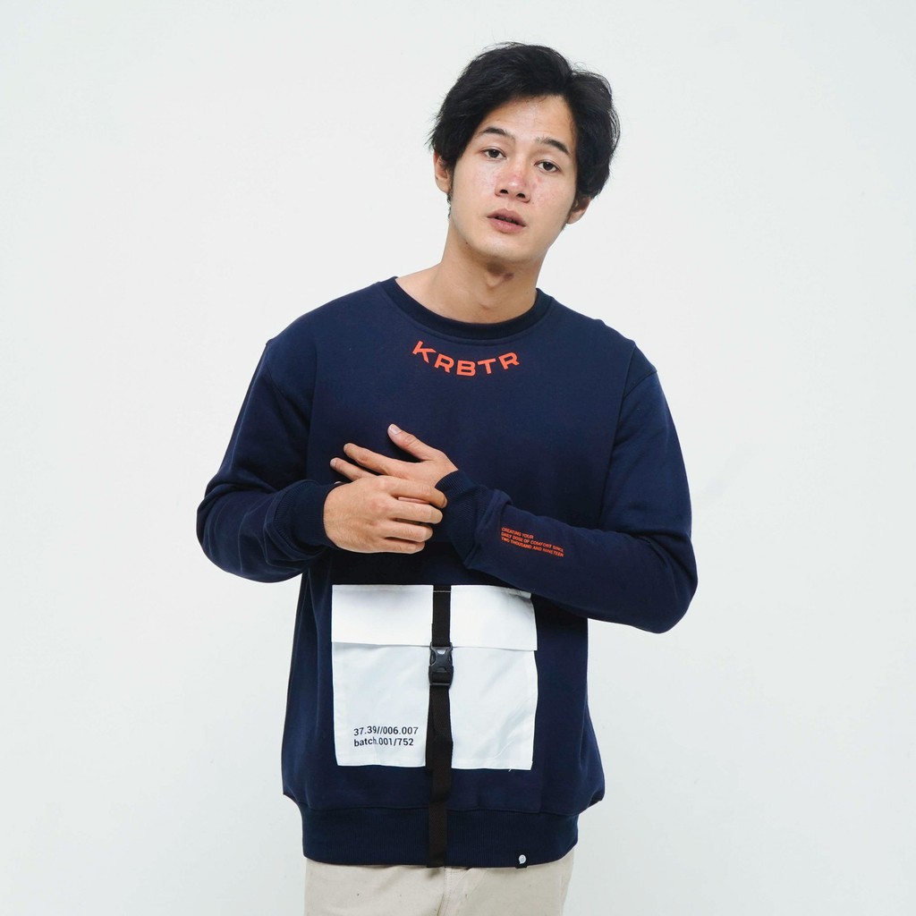 Karibatur Crewneck Fivelines Navy