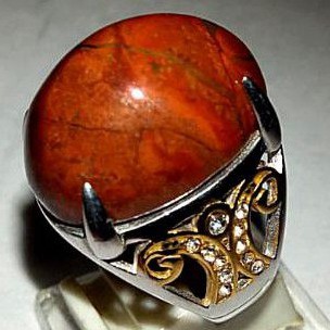 cincin batu akik pancawarna garut