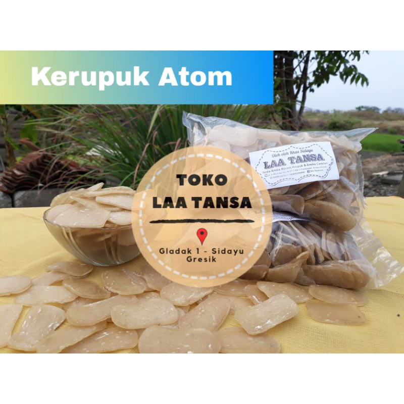 Jual Kerupuk Ikan Mentah Khas Sidayu Kerupuk Atom Gr Shopee Indonesia