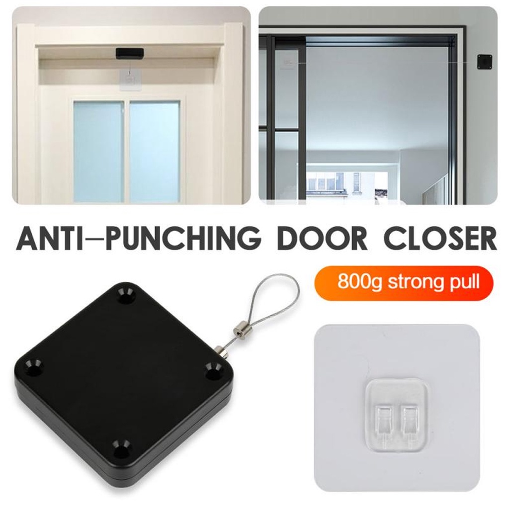 Penutup Pintu Otomatis Penahan Pintu Tanpa Paku Automatic Door Closer