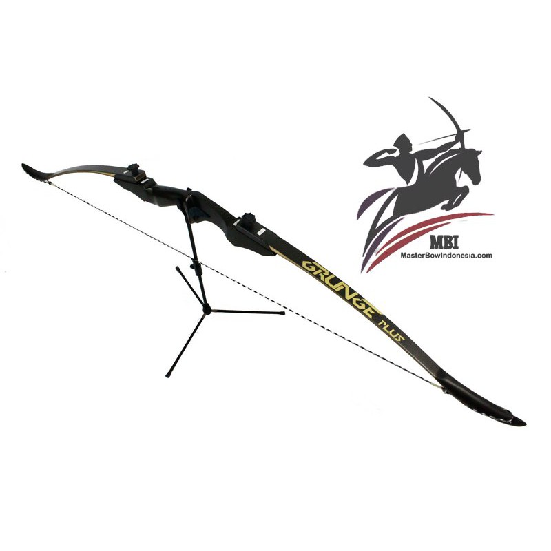 Busur Panah Panahan Archery Laminasi Recurve Black Doff With Siyah