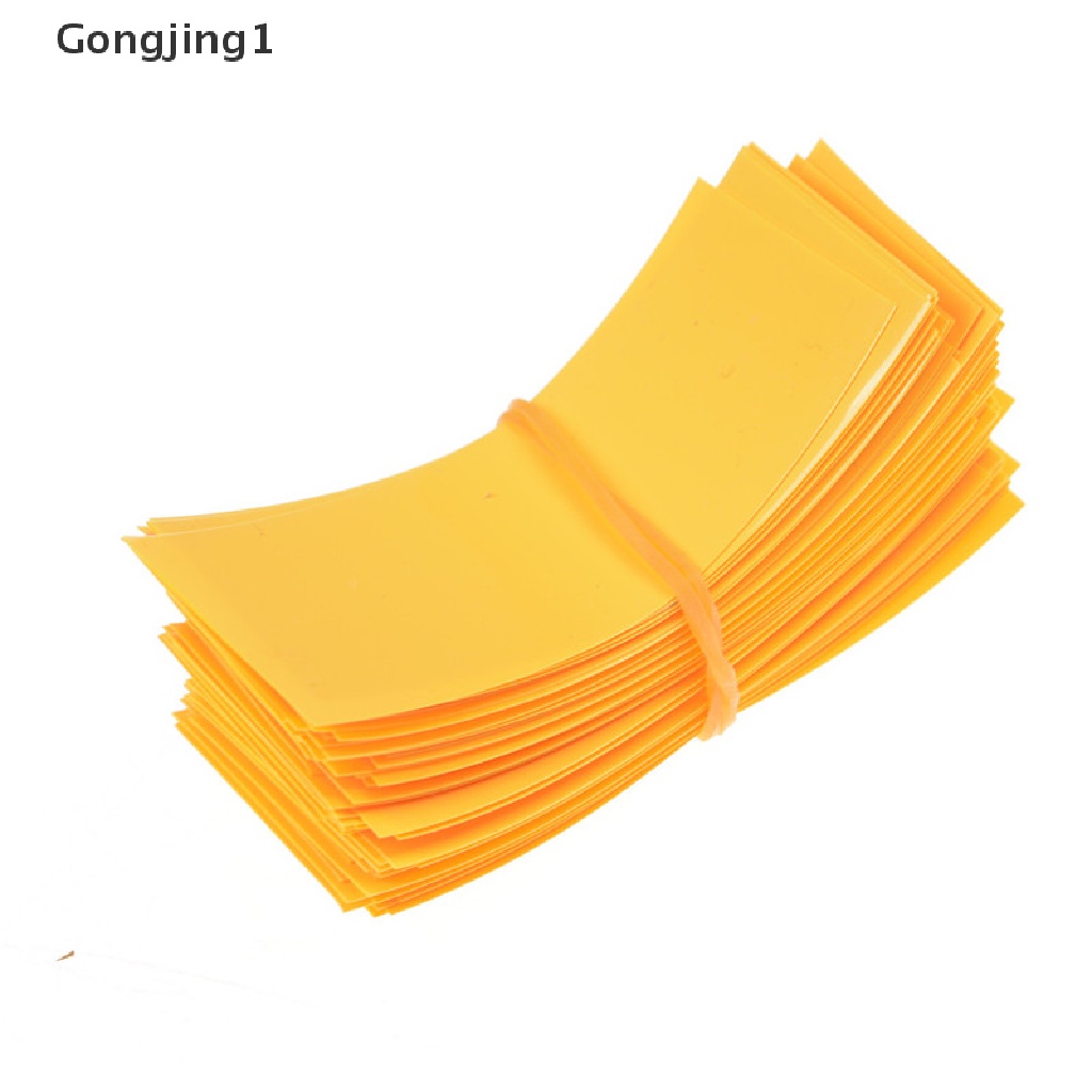 Gongjing1 100pcs Tabung Pembungkus Baterai 18650 Bahan PVC