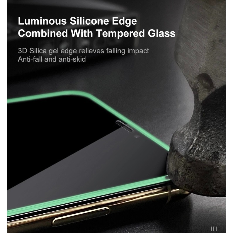 Tempered Glass GLOW IN THE DARK iPhone XS MAX / XR / X/XS Clear Tempered Glass