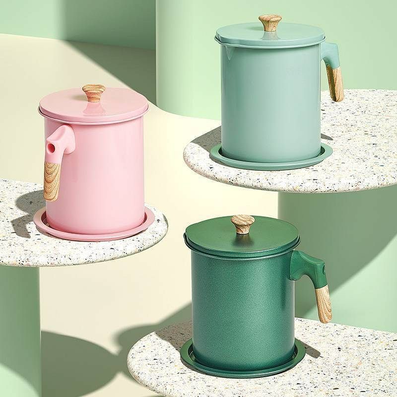 Oil Pot Putih Aestetik 1,4L