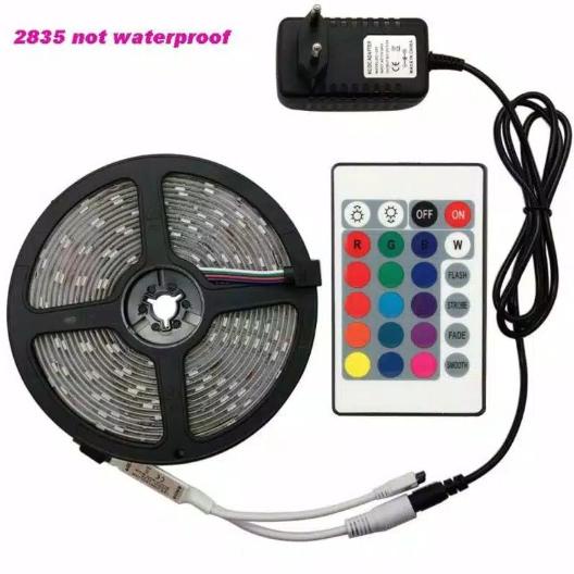 LED STRIP LIGHT 5050 RGB SMD 2835 FLEKSIBEL 5M 10M 15M DENGAN REMOTE