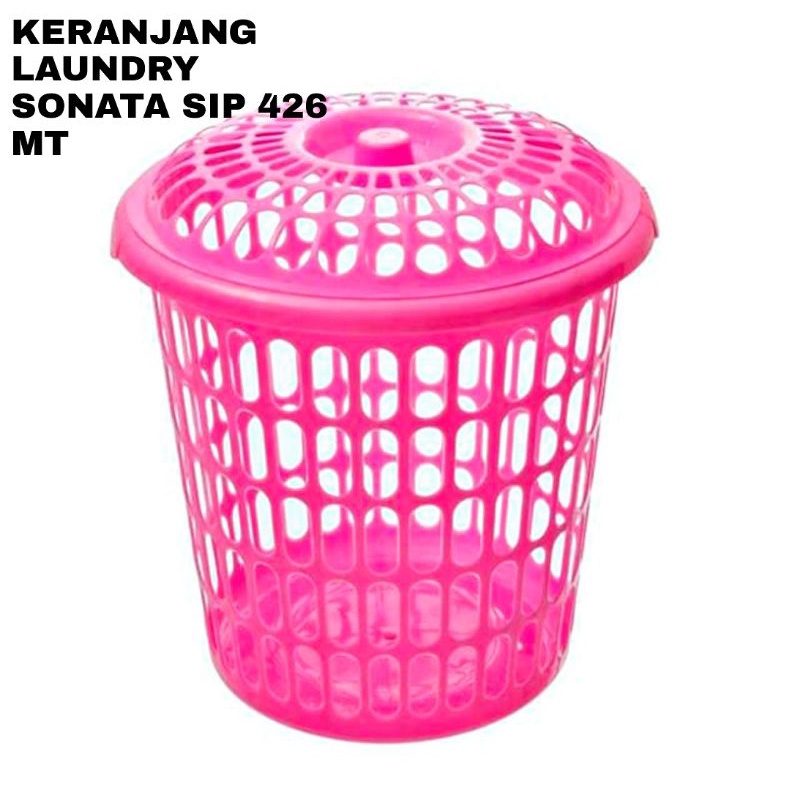 ( GOJEK / GRAB) Keranjang Laundry Sonata  Shinpo SIP 426 MT / Keranjang Baju Shinpo + Tutup