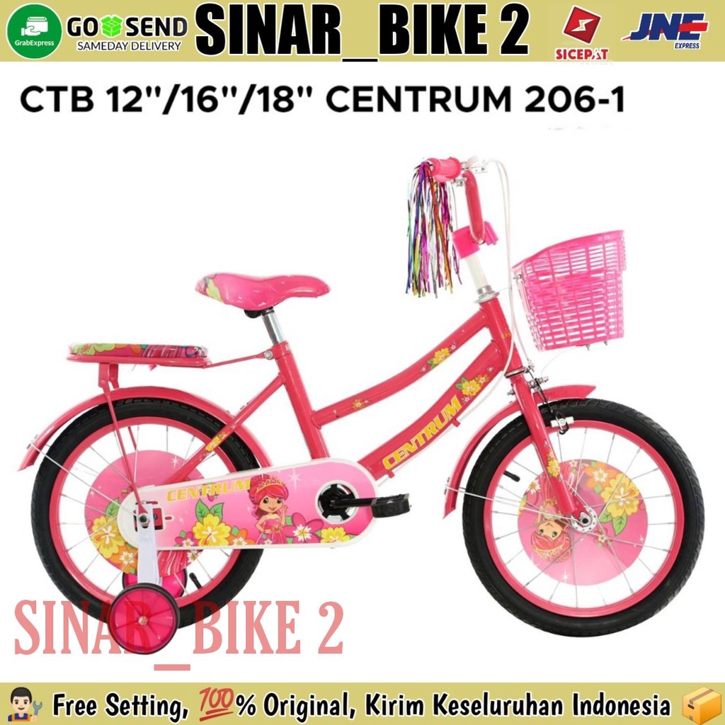 Sepeda Mini Anak Perempuan 12 16 &amp; 18 Inch MINI CENTRUM CT 206