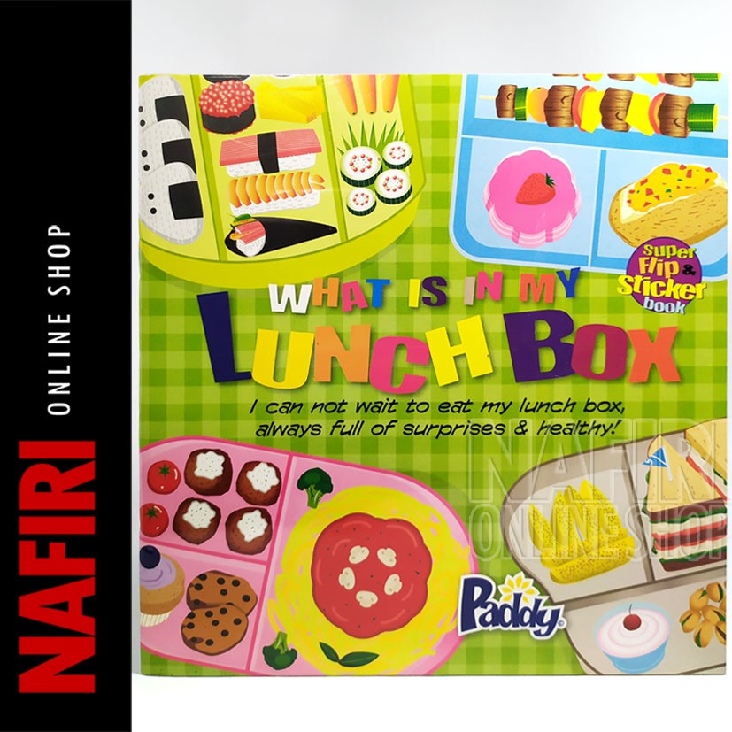 

BUKU WHAT IS IN MY LUNCH BOX CHILDREN SUPER FLIP STICKER BOOK EDUKASI ANAK