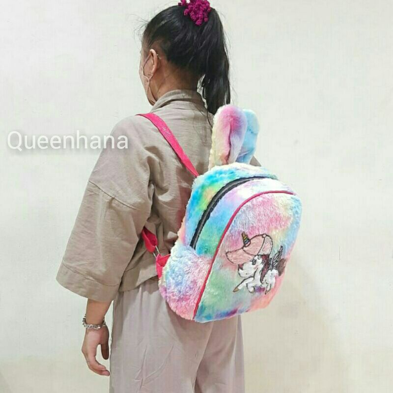 Tas Ransel Anak Tas Ransel Bulu Tas Ransel Unicorn