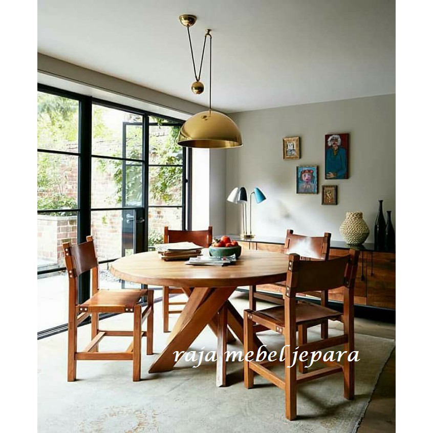 meja makan antik kayu jati, mebel jepara