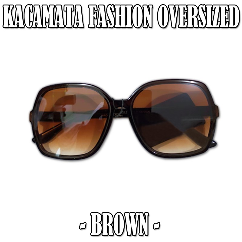 Kacamata hitam anti UV fashion wantia pria sunglasses frame big eye