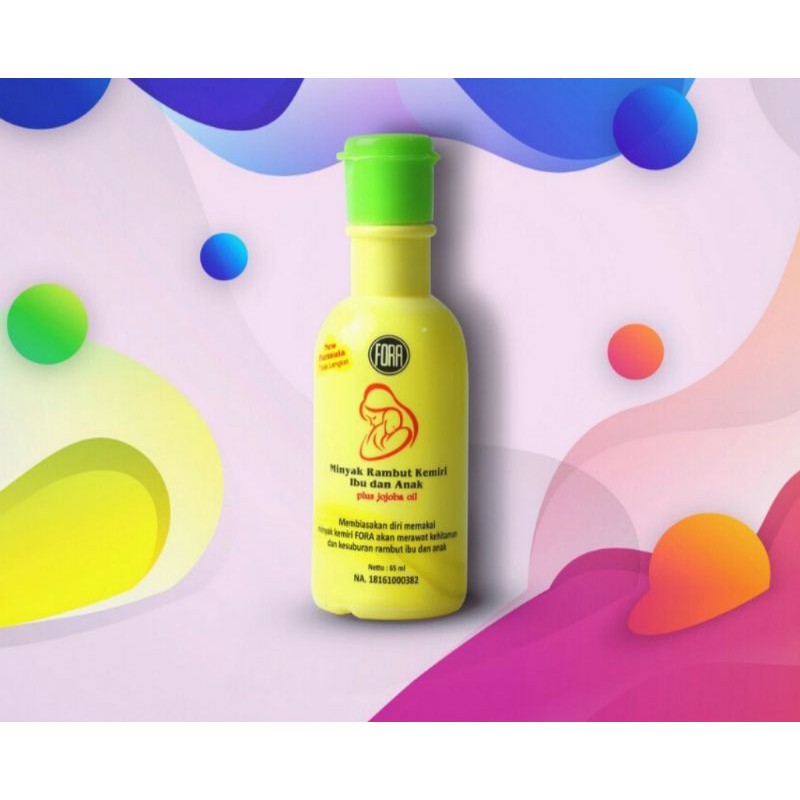 Minyak Kemiri FORA Ibu dan Anak Plus Jojoba Oil Penyubur Rambut Bayi Penebal Alis 65 ml