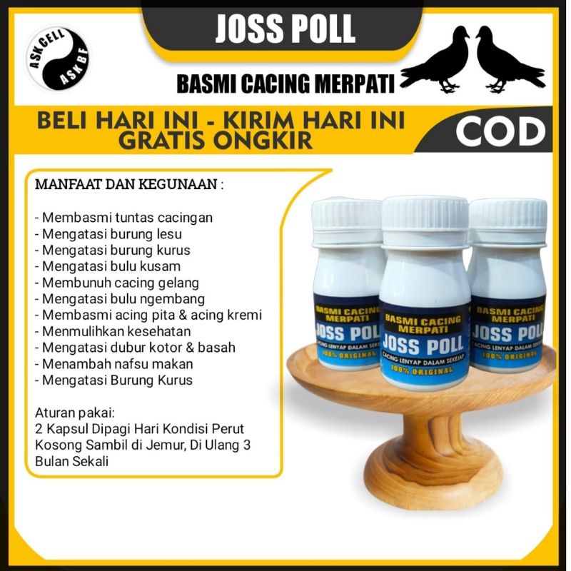 OBAT CACING JOZZPOL /MERPATI BALAP