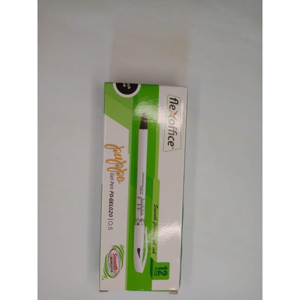 

BOLPOIN GEL WARNA HITAM 0,5 12 PCS / PUPPO GEL PEN FLEX OFFICE