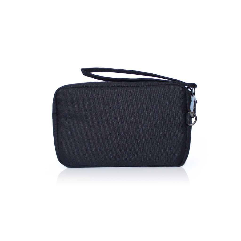 clutch pria casual simple mini - Hitam EMHB36