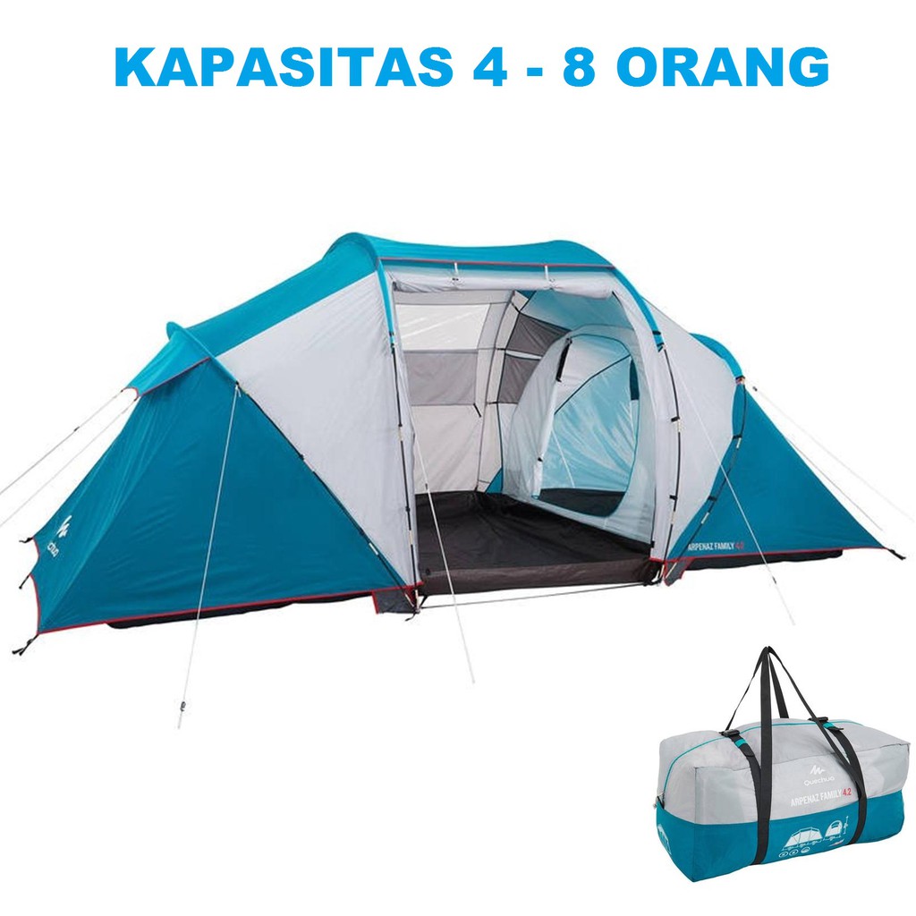 Tenda Kemping 4 Sampai 8 Orang people Big Camping Tent Kapasitas Besar