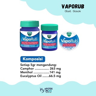 Jual Vicks Vaporub Pelega Hidung (10 Gr,25 Gr, Dan 50gr)/ Balsem /Obat ...