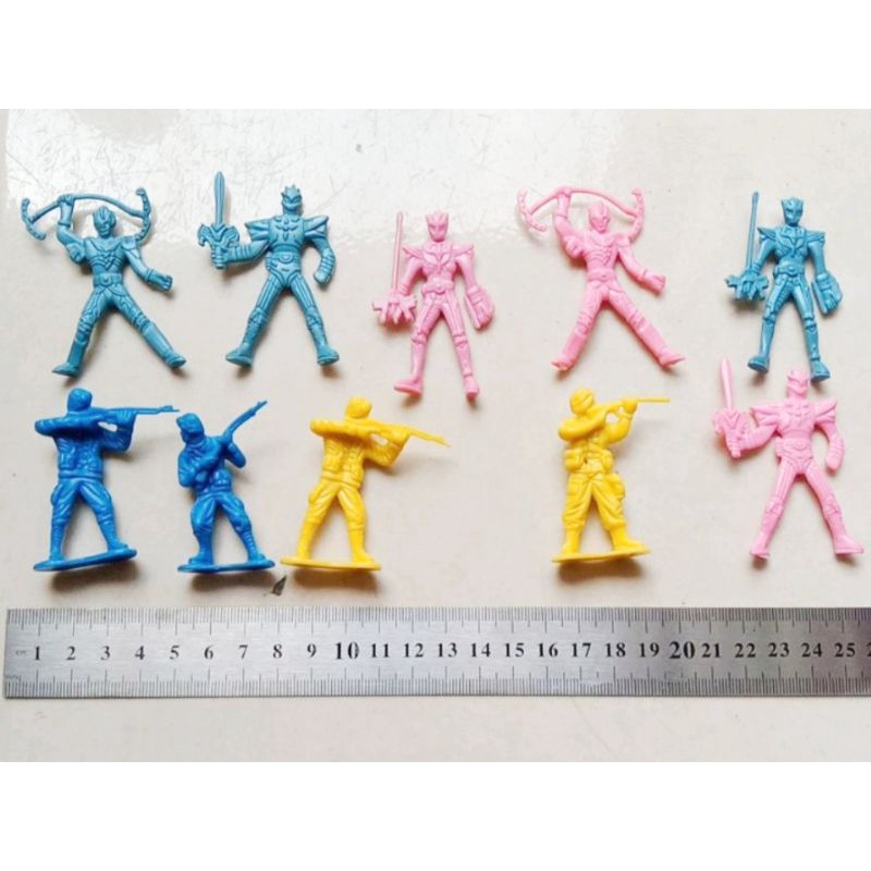 joisshop mainan power ranger/tentara isi 100ps