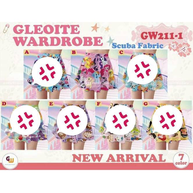 Rok Celana Anak - Basic Skirt Rok Tutu - Rok Anak Perempuan Rok Anak Little Pony B (Import) --> Size