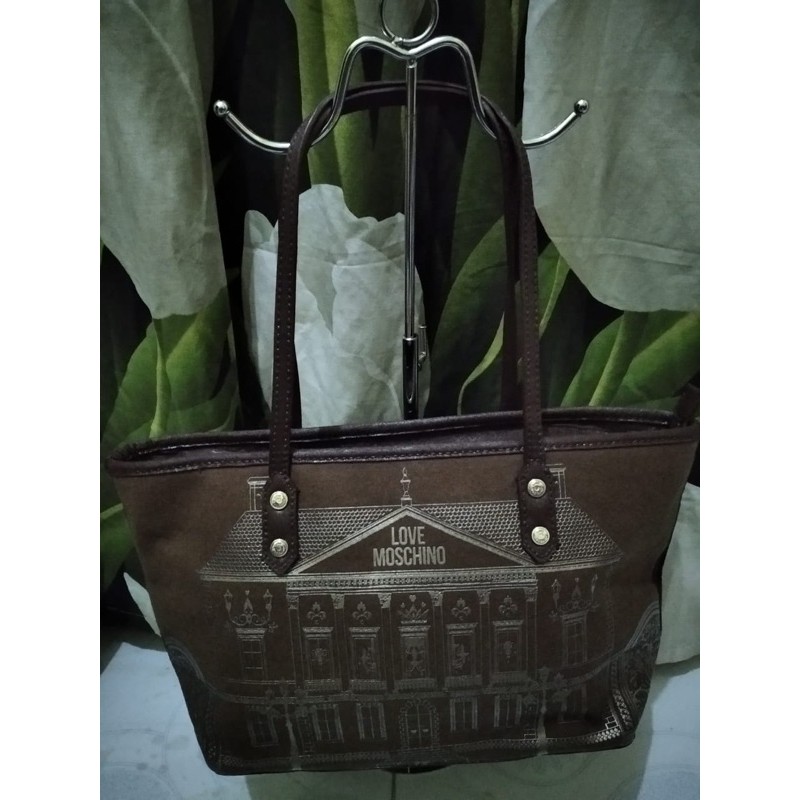 preloved tote love moschino#SOLD#