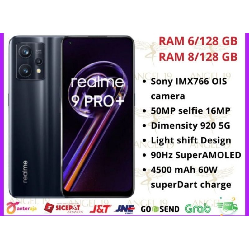 REALME 9PRO Plus 5G  RAM 8/256 GB GARANSI RESMI 1 TAHUN 100% ORIGINAL [BARU]