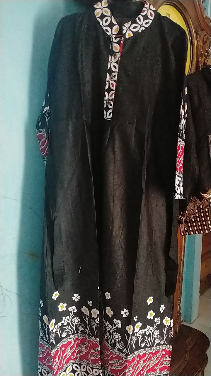 Gamis Batik Sriwedari Busui Frendly Maxi Bumil All Size Ld 104